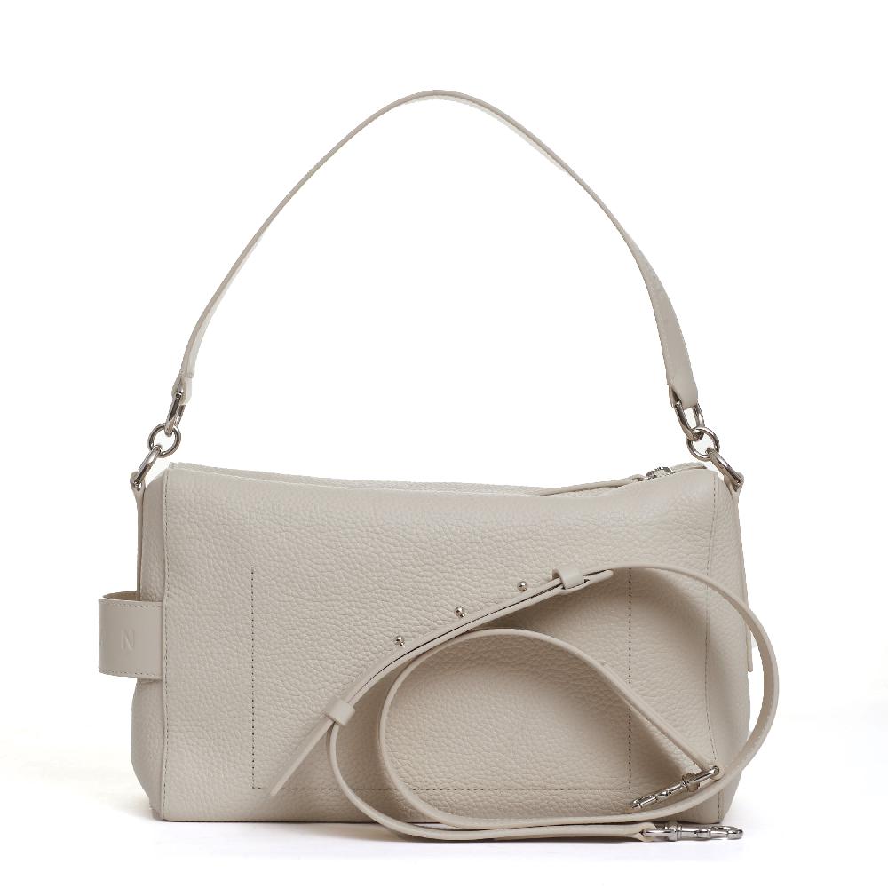Sorelle Perego bauletto script pelle panna In Saldo