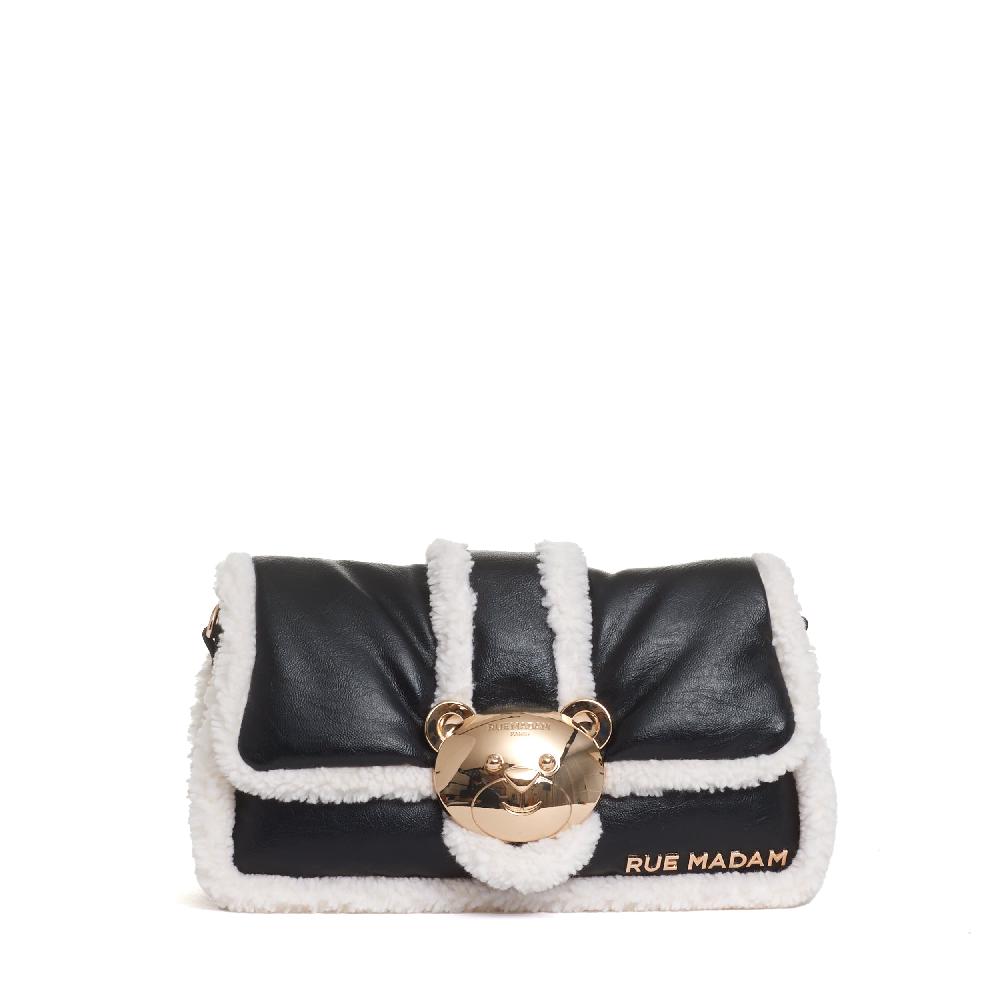 Sorelle Perego borsa orsetto ecomontone nero Italia