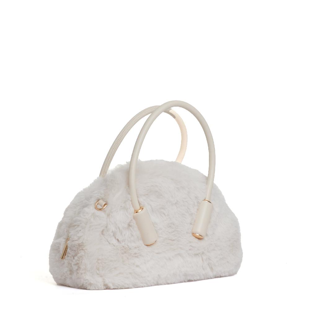 Sorelle Perego bauletto in eco fur color conchiglia In Linea
