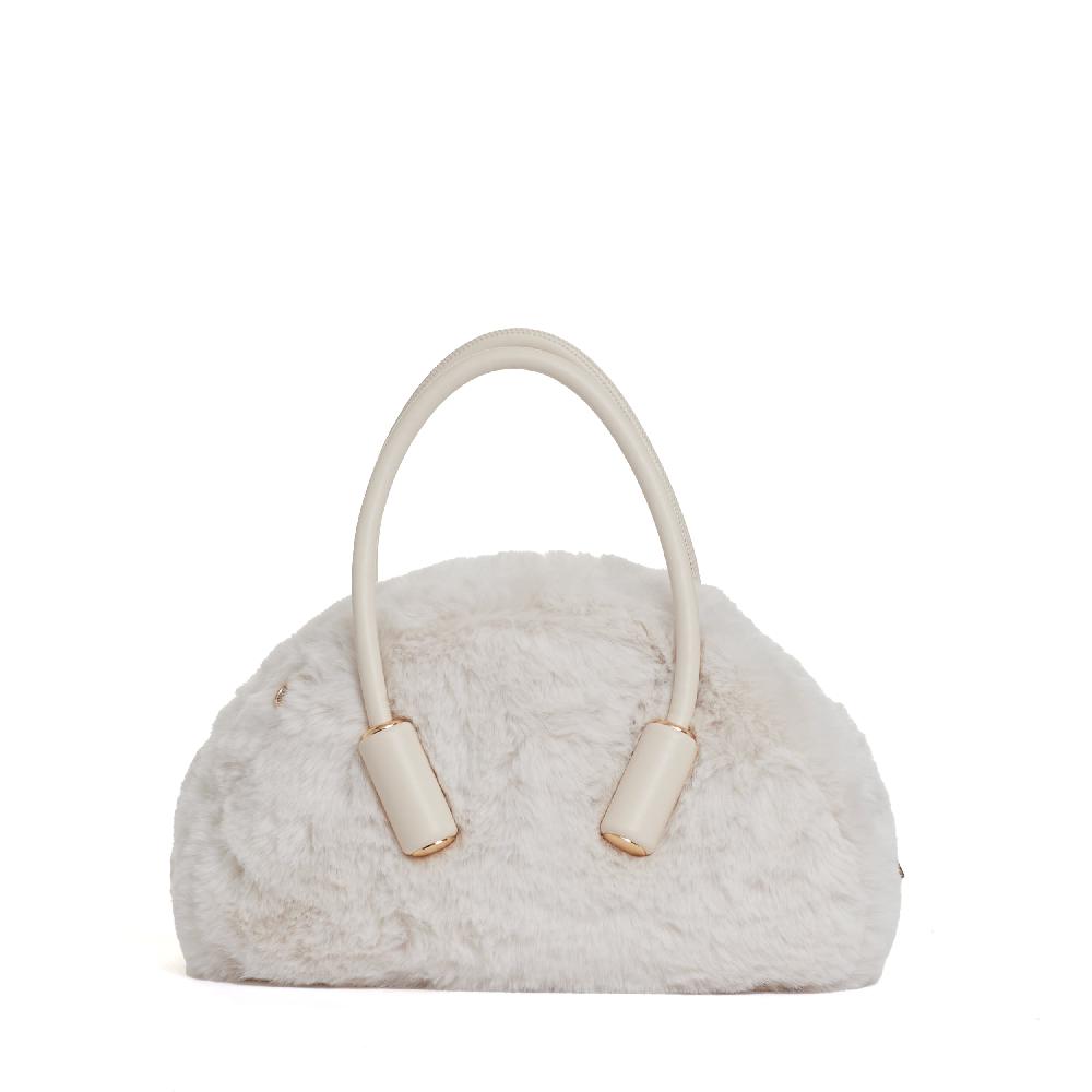 Sorelle Perego bauletto in eco fur color conchiglia In Linea