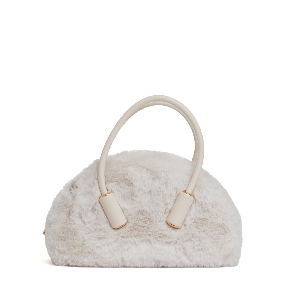 Sorelle Perego bauletto in eco fur color conchiglia In Linea