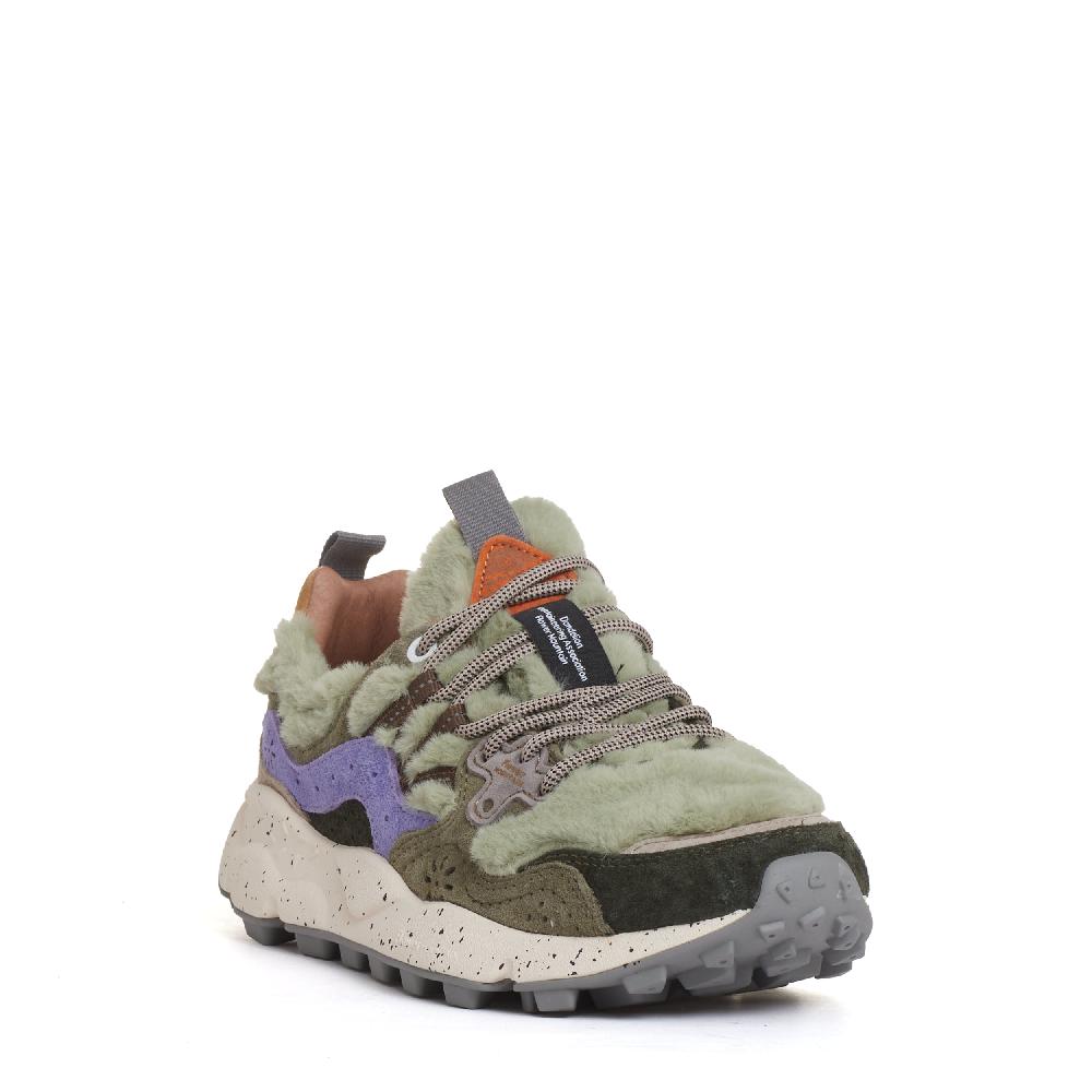 Sorelle Perego sneakers lilla e pelo verde Nuovo