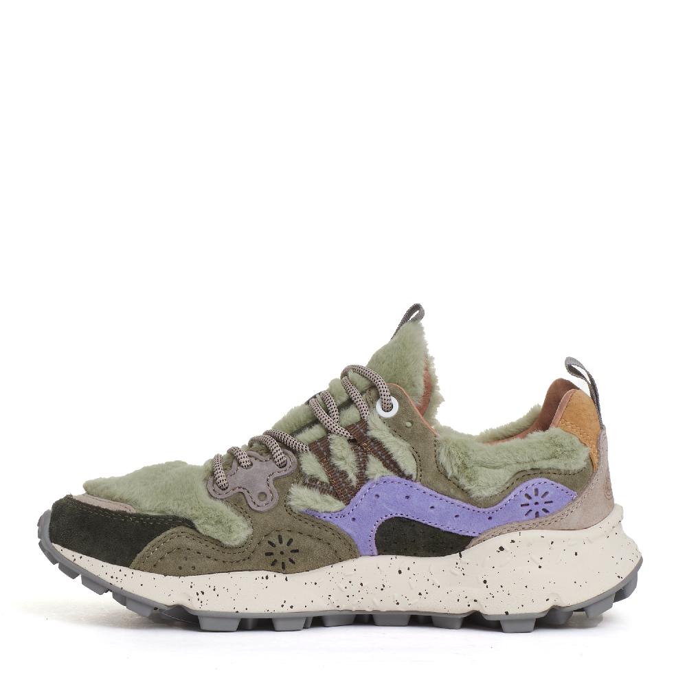 Sorelle Perego sneakers lilla e pelo verde Nuovo