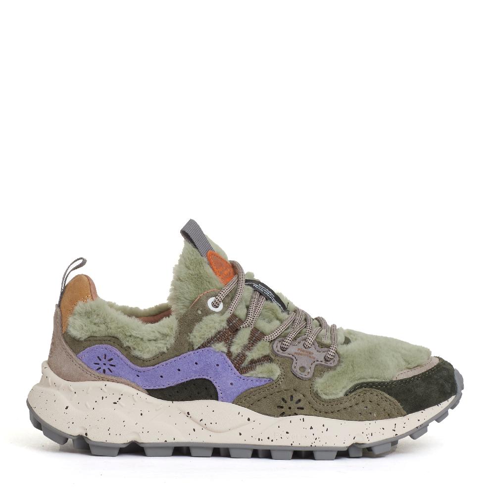 Sorelle Perego sneakers lilla e pelo verde Nuovo