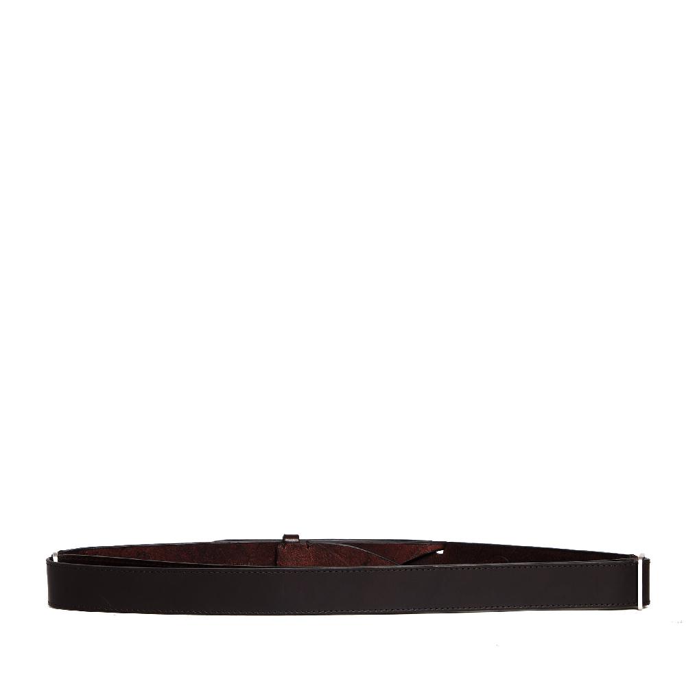 Sorelle Perego cintura nobuckle pelle bull marrone Promozione