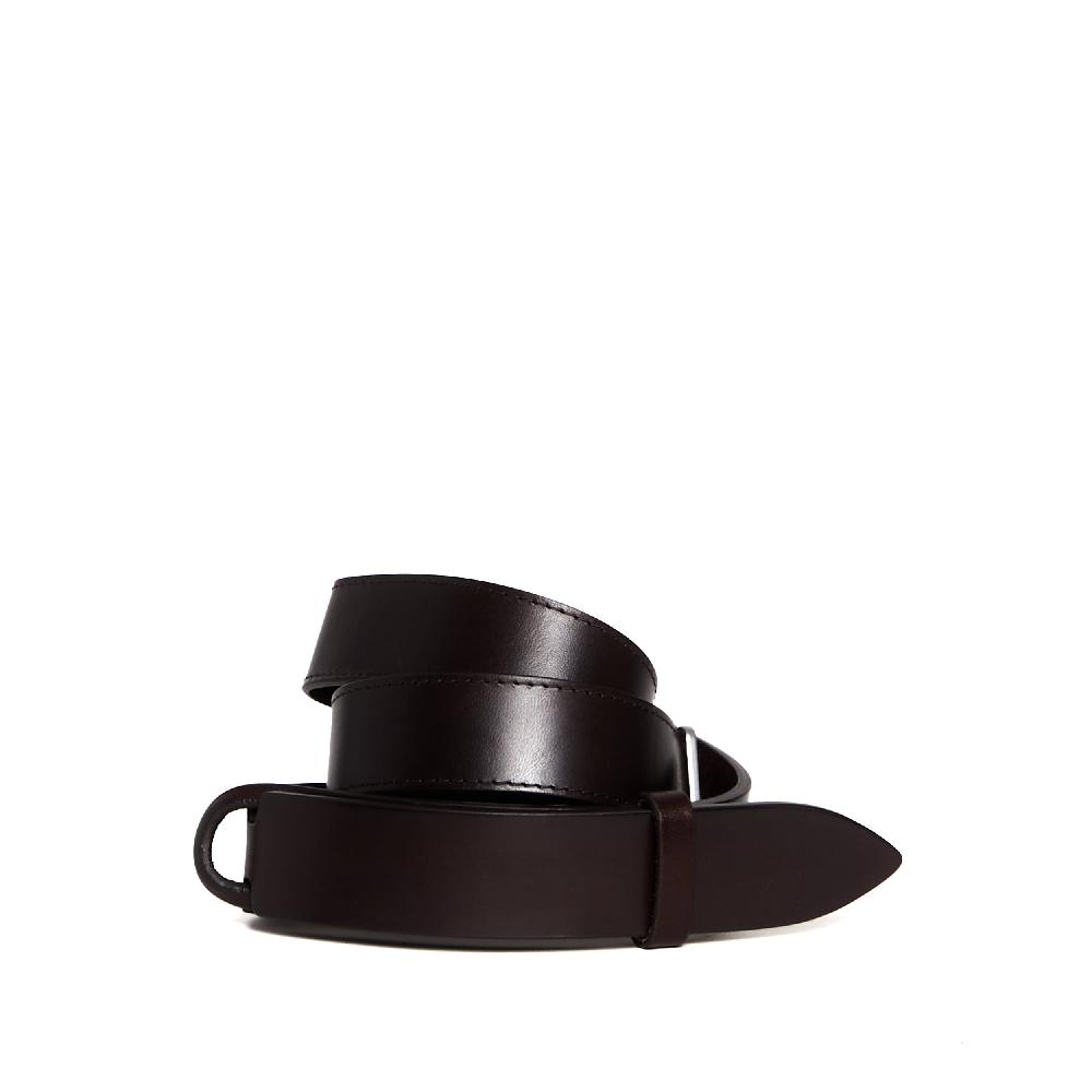 Sorelle Perego cintura nobuckle pelle bull marrone Promozione