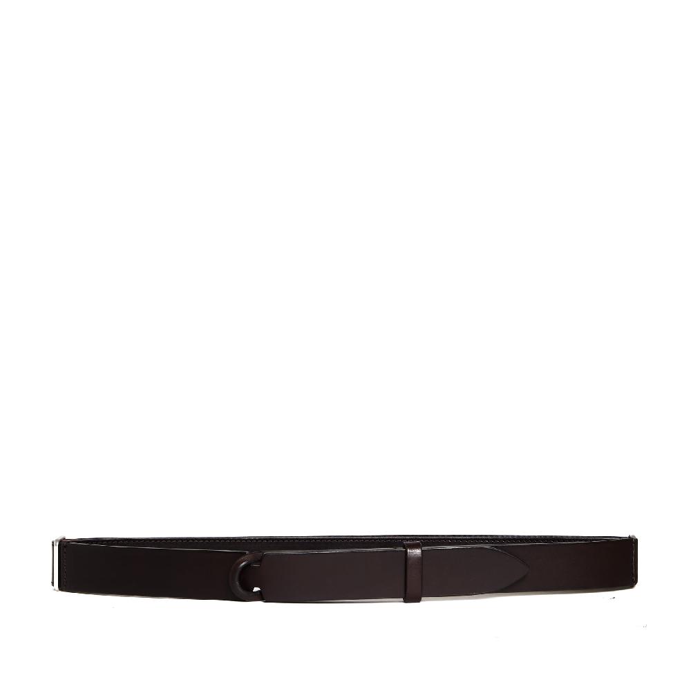 Sorelle Perego cintura nobuckle pelle bull marrone Promozione