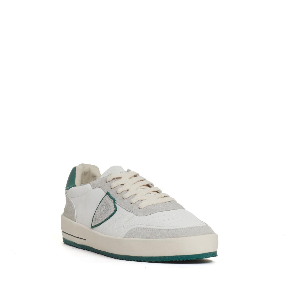 Sorelle Perego sneakers Nice pelle bianco spoiler verde Acquista Ora