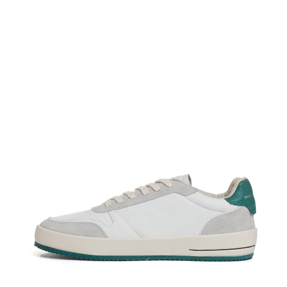 Sorelle Perego sneakers Nice pelle bianco spoiler verde Acquista Ora