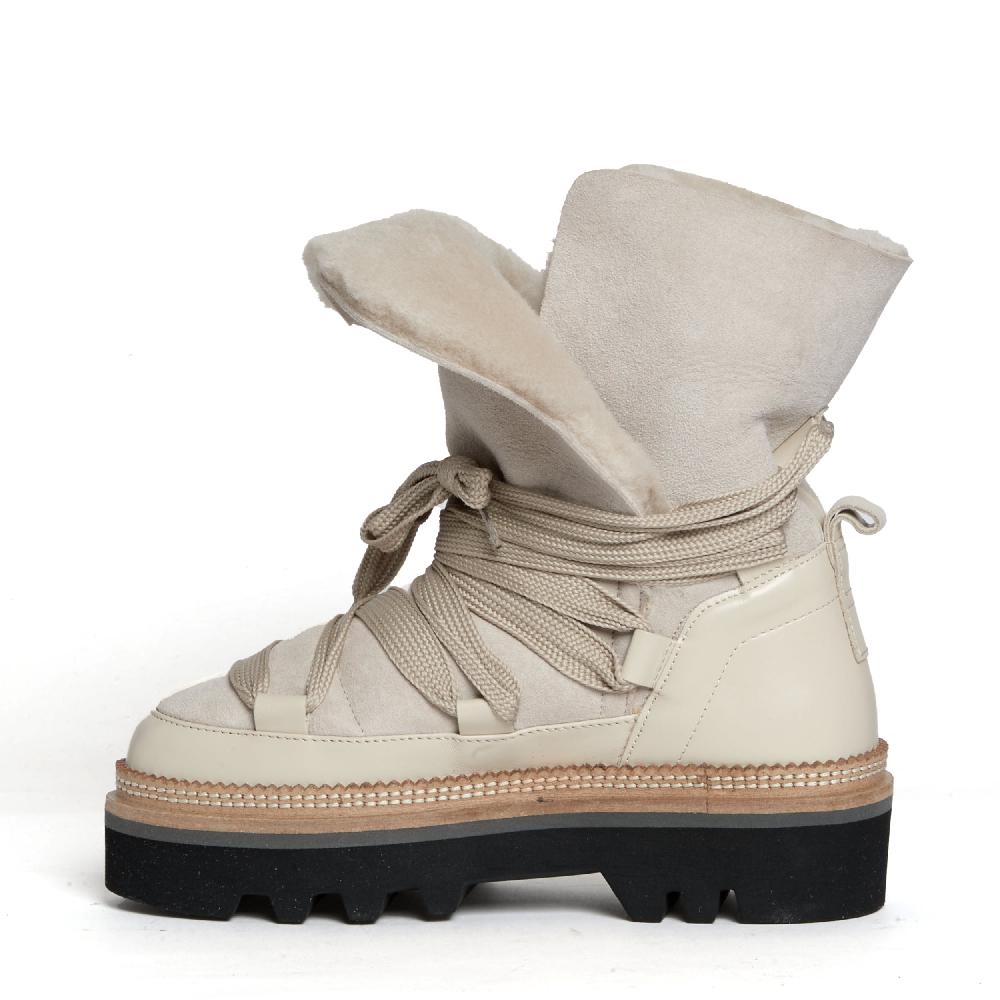 Sorelle Perego stivaletto montone beige Offerta