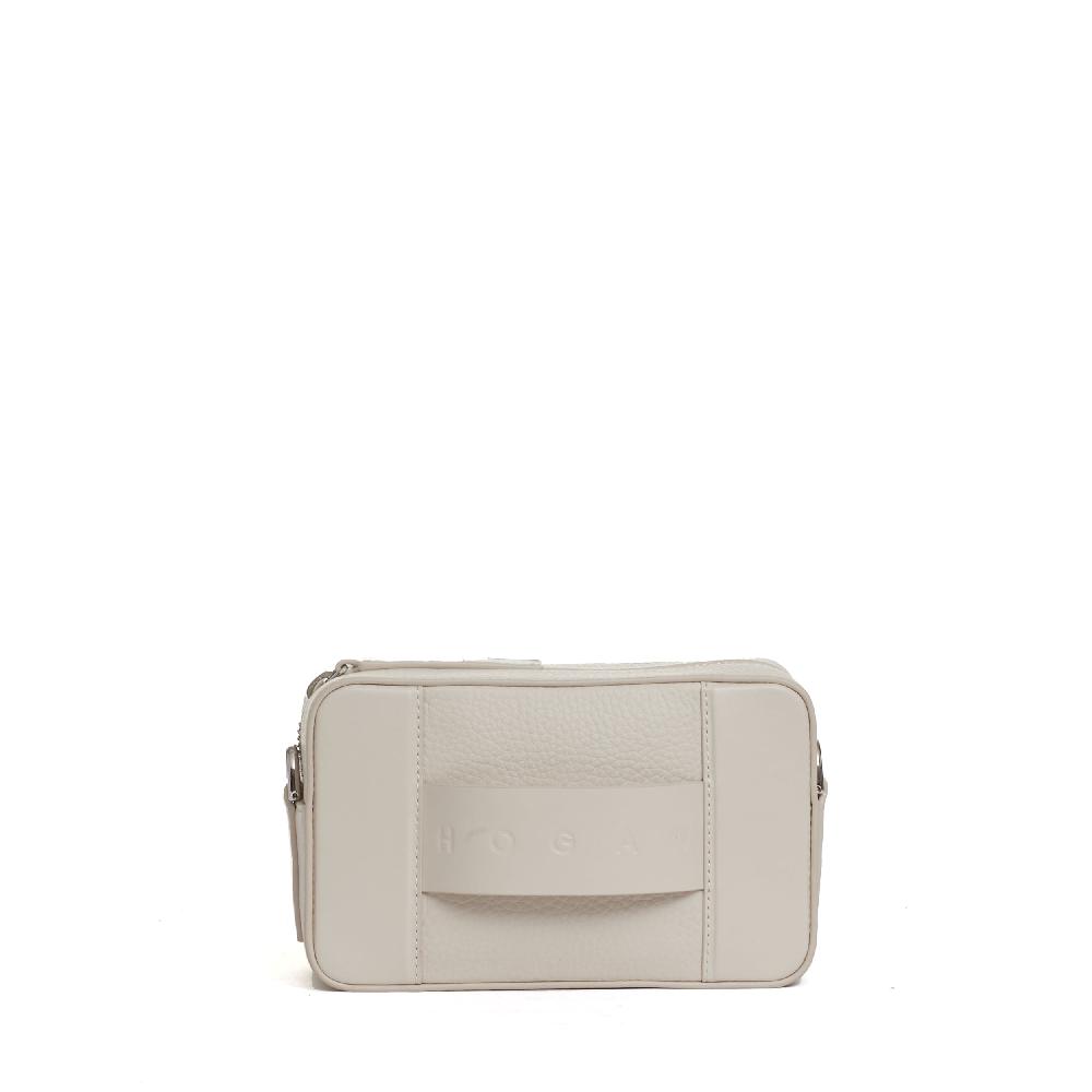 Sorelle Perego camera bag pelle panna Saldi Di Fabbrica