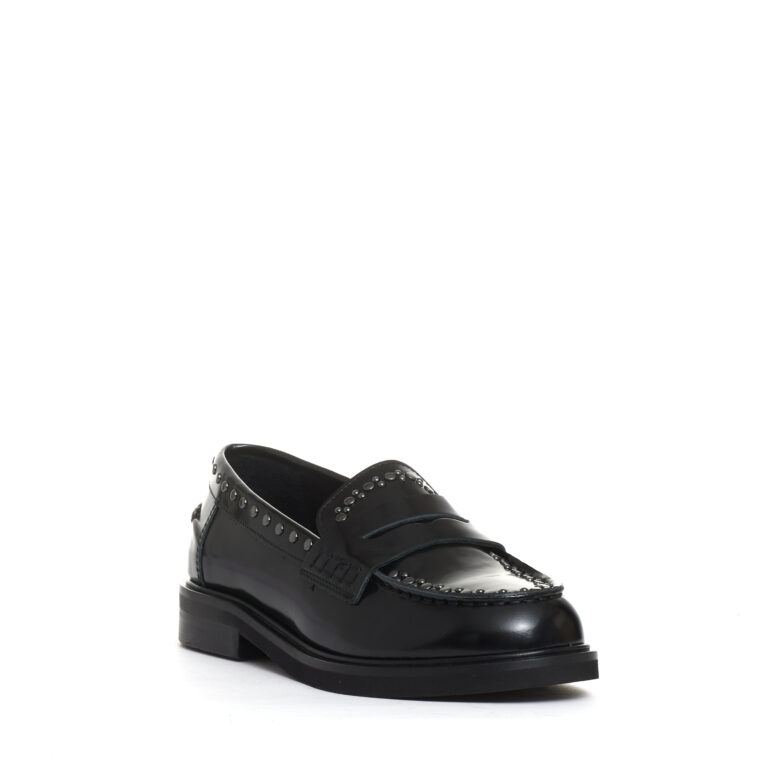 Sorelle Perego mocassino nero con borchie Negozi Online