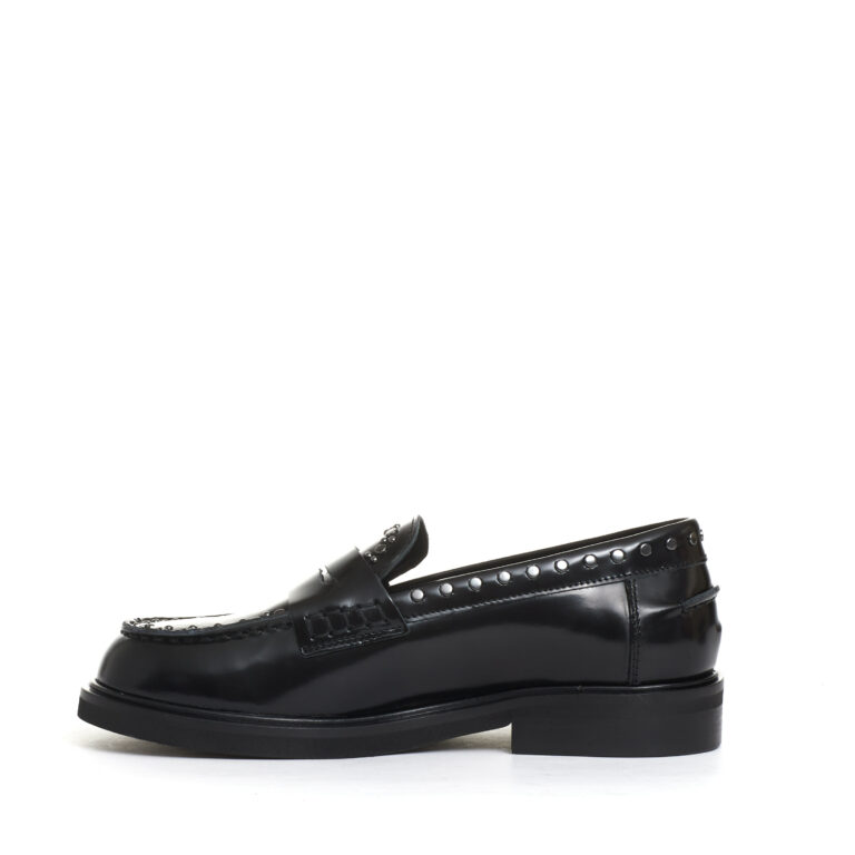 Sorelle Perego mocassino nero con borchie Negozi Online