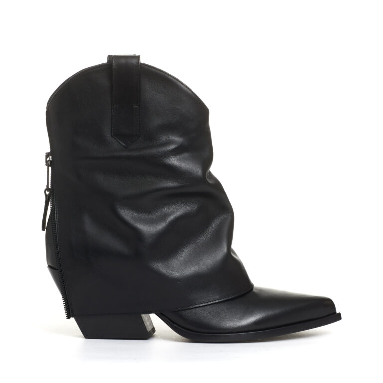 Sorelle Perego camperos pelle nera risvolto Promozione Limitata