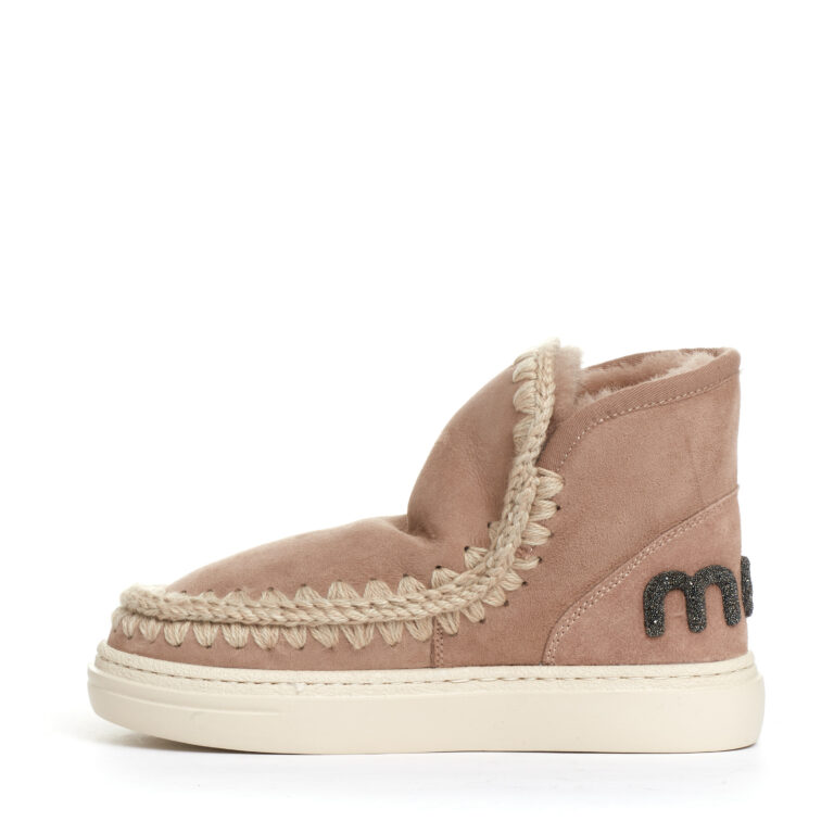 Sorelle Perego boot eskimo fondo sneakers camoscio nude Sconto