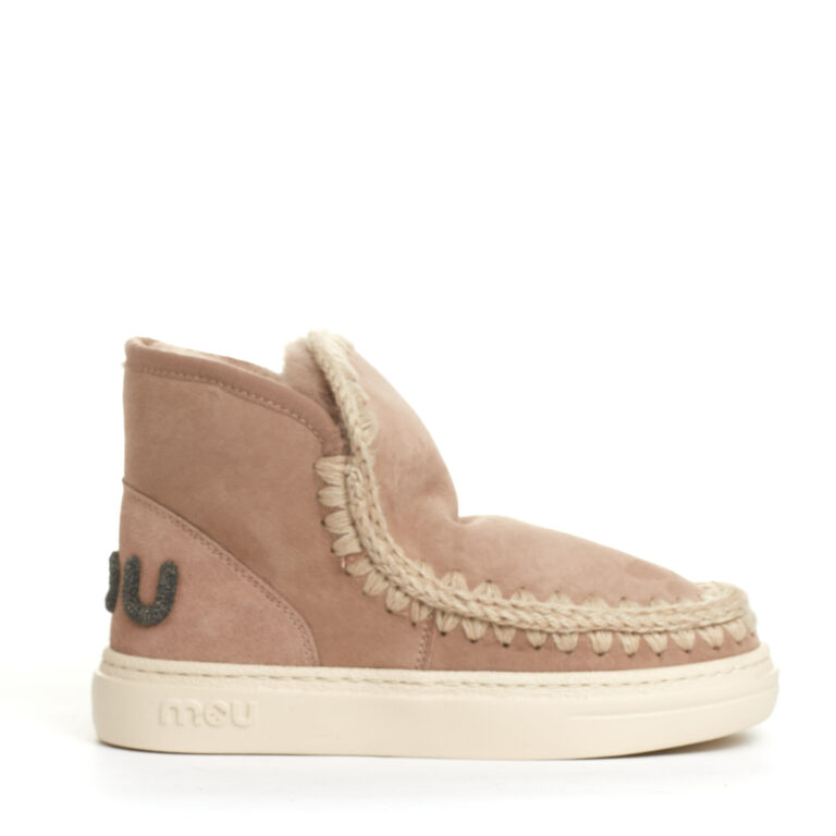Sorelle Perego boot eskimo fondo sneakers camoscio nude Sconto