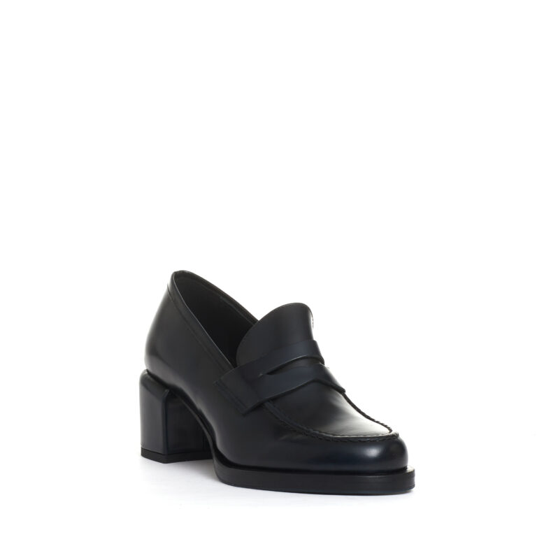 Sorelle Perego mocassino tacco 50 mm blu notte Economico