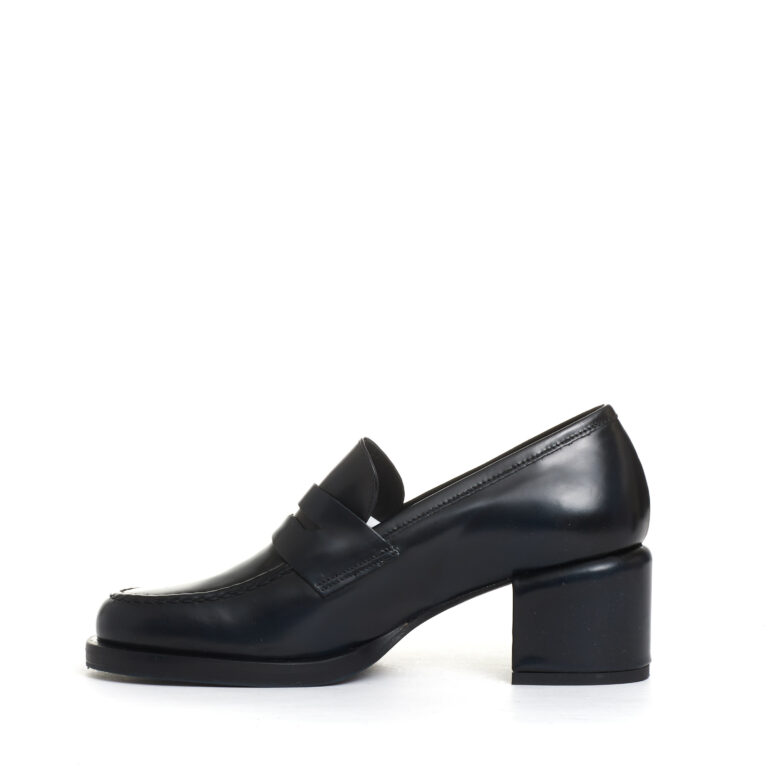 Sorelle Perego mocassino tacco 50 mm blu notte Economico