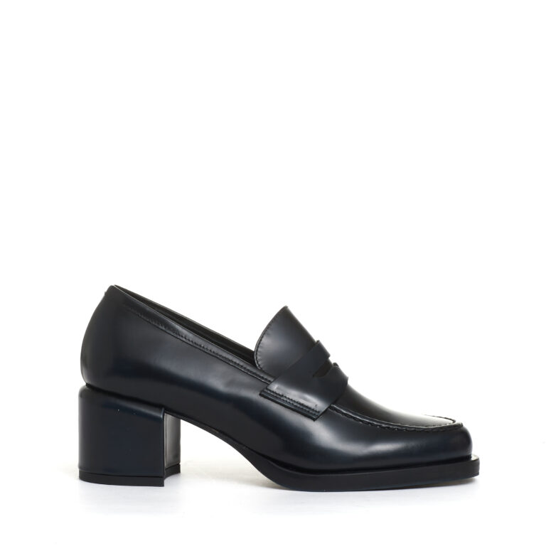 Sorelle Perego mocassino tacco 50 mm blu notte Economico