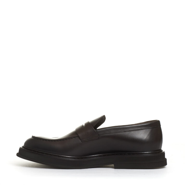 Sorelle Perego mocassino pelle marrone fondo gomma sbordato Online