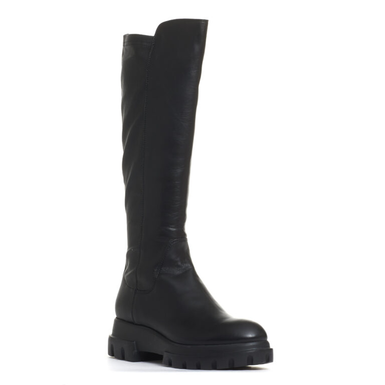 Sorelle Perego stivale stretch in pelle nera Hotsell