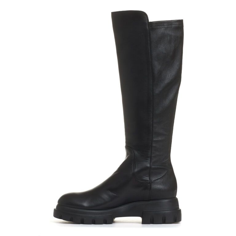 Sorelle Perego stivale stretch in pelle nera Hotsell