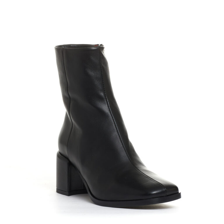 Sorelle Perego stivaletto pelle nera tacco 60 mm Moda