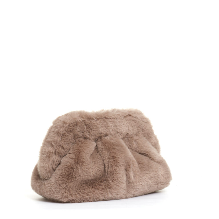 Sorelle Perego clutch ecofur beige In Linea