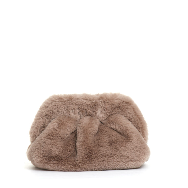 Sorelle Perego clutch ecofur beige In Linea
