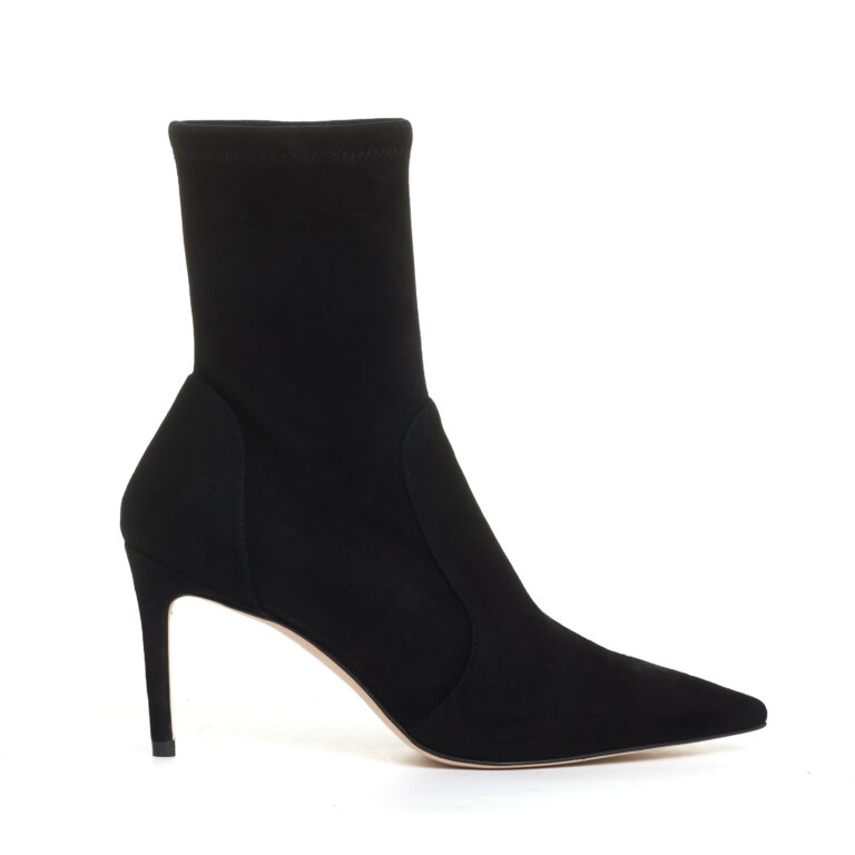 Sorelle Perego stivaletto camoscio elaticizzato nero tacco 85 mm Vendita