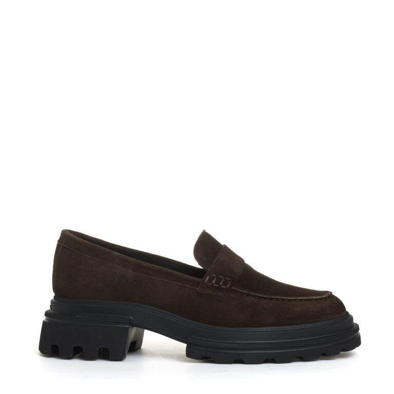 Sorelle Perego mocassino camoscio marrone Pezzi Unici