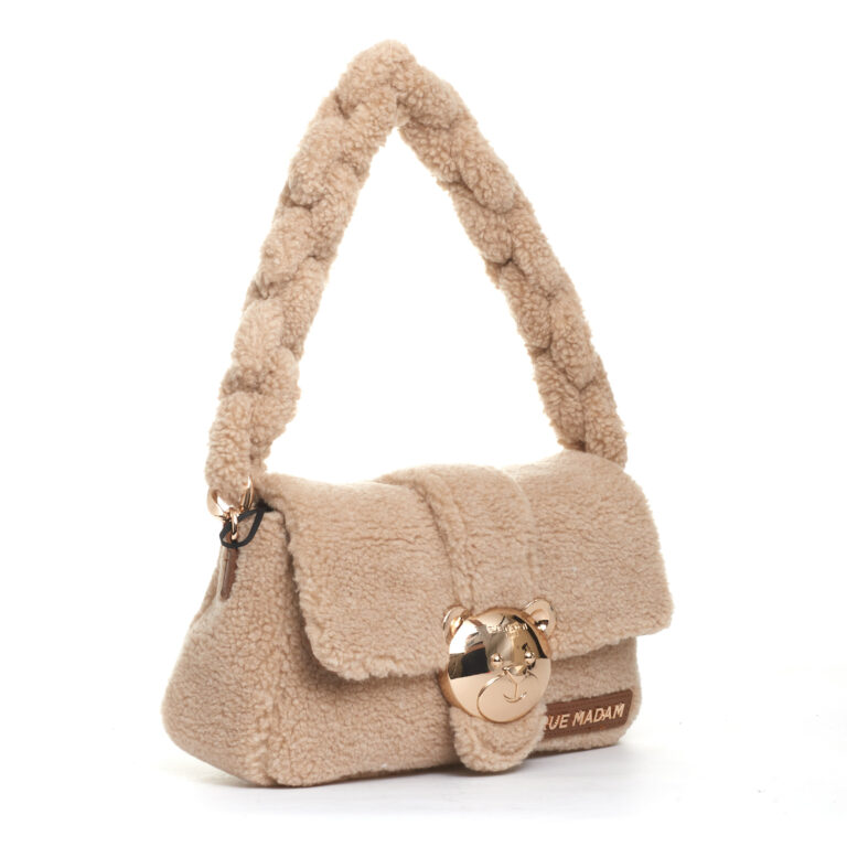 Sorelle Perego borsa teddy beige con orsetto metallo Promozione Limitata