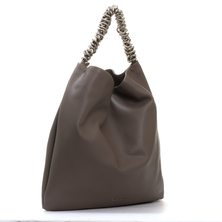 Sorelle Perego Todo pelle tortora manico catena Shopping Online