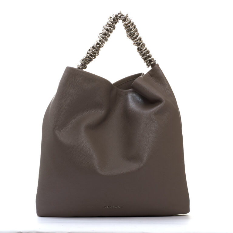 Sorelle Perego Todo pelle tortora manico catena Shopping Online