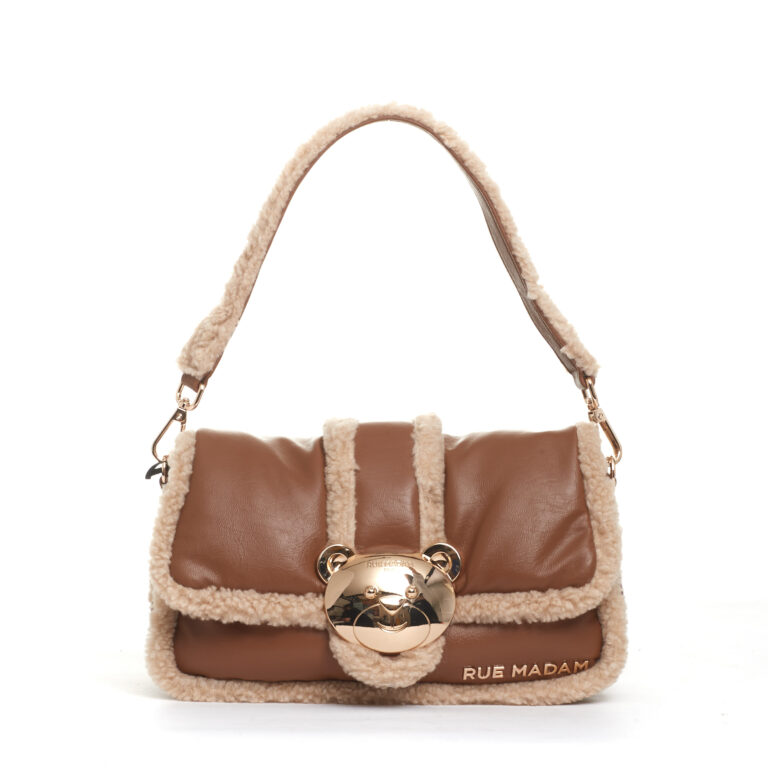 Sorelle Perego borsa orsetto ecomontone cuoio Outlet