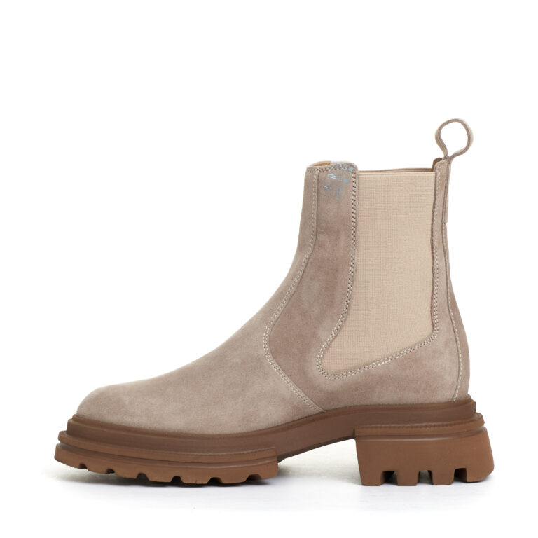 Sorelle Perego chelsea boot elastico camoscio beige Offerte