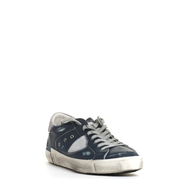 Sorelle Perego Paris pelle blu e grigia Hotsell