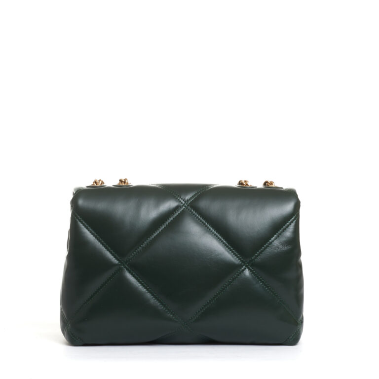 Sorelle Perego kira diamond big shoulder bag verde In Linea