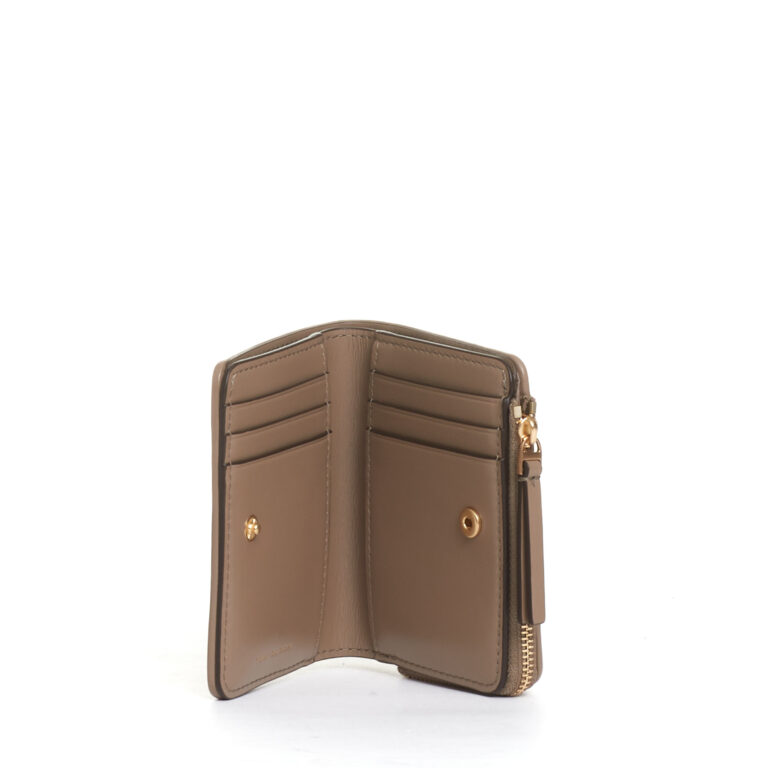Sorelle Perego bi-fold wallet taupe Nuovo
