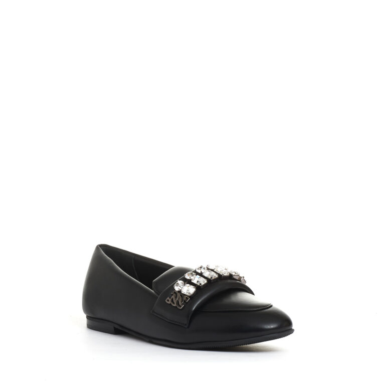 Sorelle Perego mocassino nero con strass Soddisfazione Garantita
