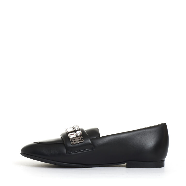 Sorelle Perego mocassino nero con strass Soddisfazione Garantita