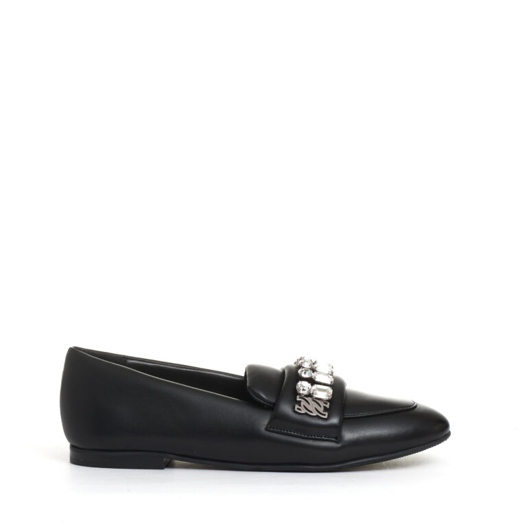 Sorelle Perego mocassino nero con strass Soddisfazione Garantita