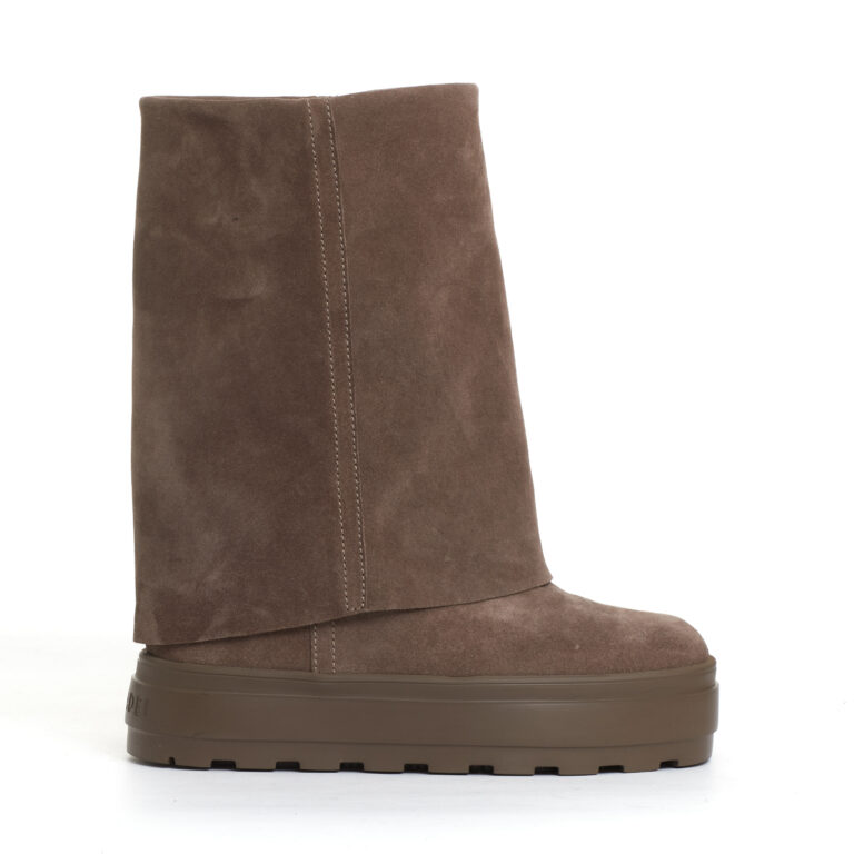 Sorelle Perego stivaletto zeppa interna camoscio tortora Promozione Limitata