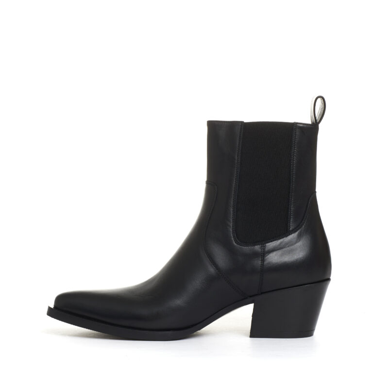 Sorelle Perego camperos con elastici pelle nero tacco 50 mm 2025