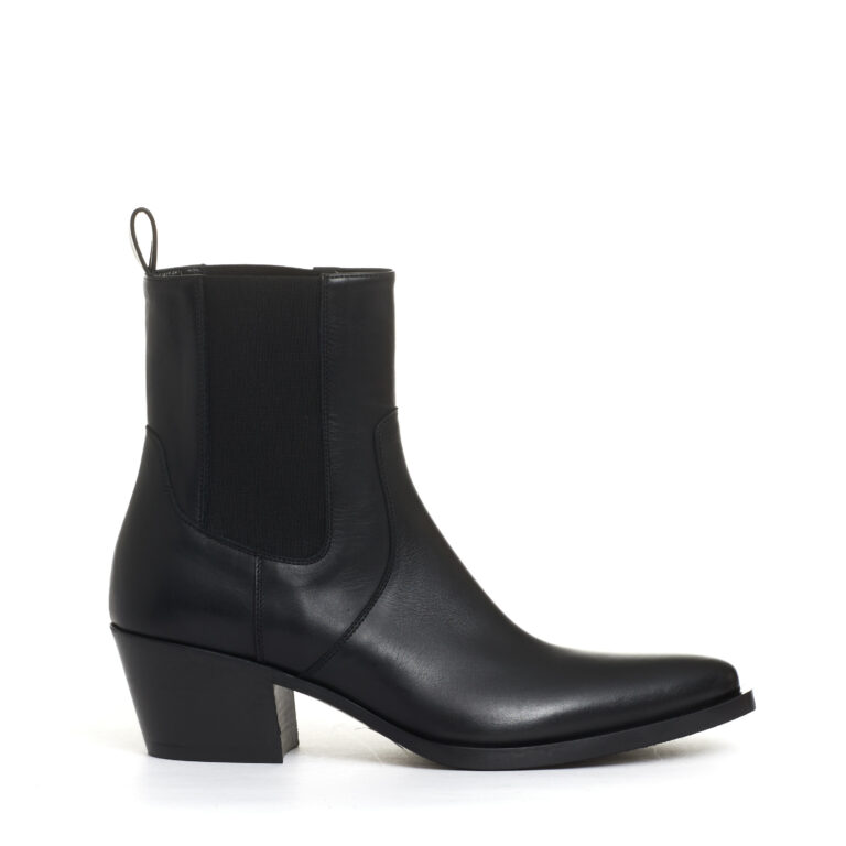 Sorelle Perego camperos con elastici pelle nero tacco 50 mm 2025