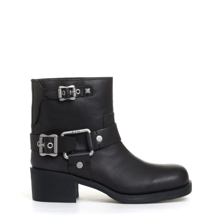 Sorelle Perego biker basso con fibbie nero Negozi Online
