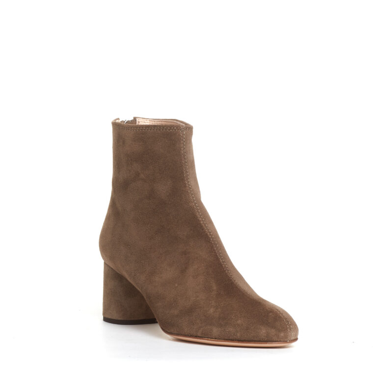 Sorelle Perego stivaletto camoscio taupe tacco 60 mm Consegna Veloce