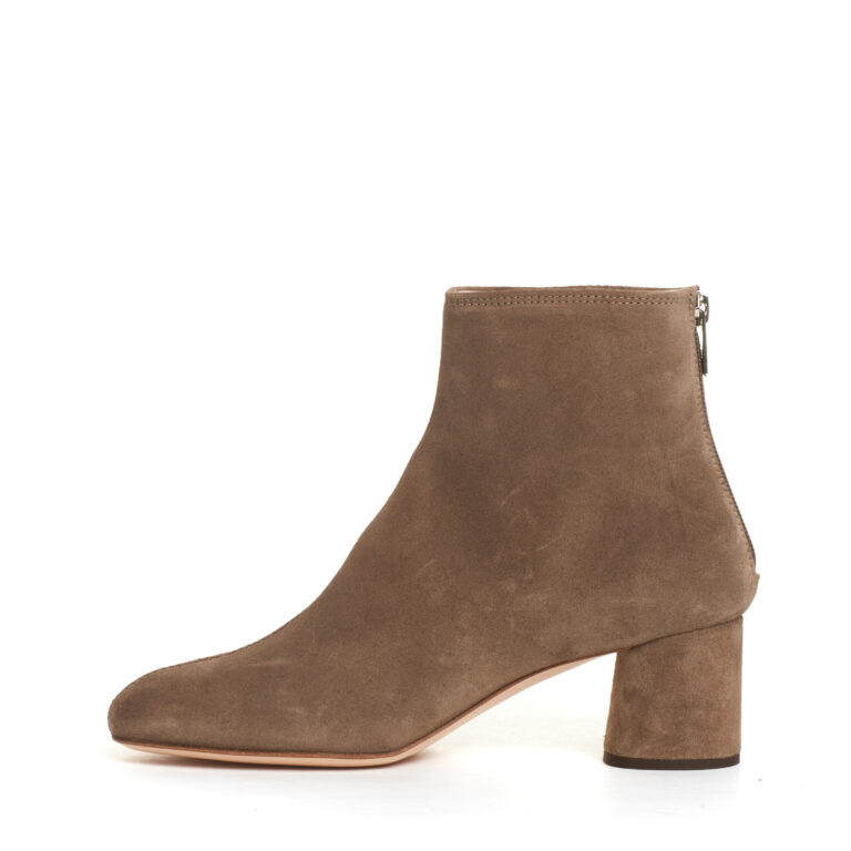 Sorelle Perego stivaletto camoscio taupe tacco 60 mm Consegna Veloce