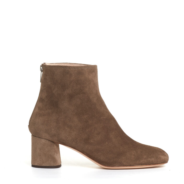 Sorelle Perego stivaletto camoscio taupe tacco 60 mm Consegna Veloce