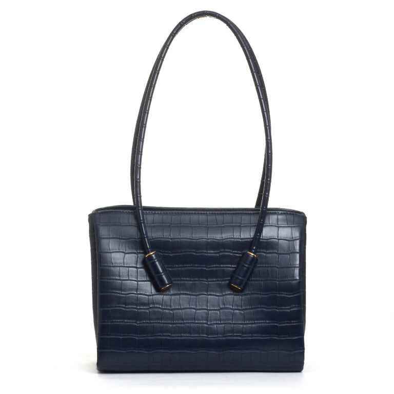 Sorelle Perego borsa in cocco blu Sconto